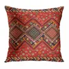 Pillow Case Red Moroccan ethnic style short plush pillowcase sofa cushion cover home decoration can be customized for you 40x40 50x50 60x60 220714