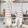 Grå randhatt Faceless Toys Party Favor Standing Ornament Christmas Gifts Gnomes Rudolph Doll Round Nose Festival Home Market Supplies 9 5HB Q2