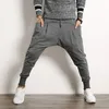 Hip Hop Harem Pants Men Cotton Streetwear Casualne spodnie Solidne spodnie do joggera Pokazani Pocket Mężczyznki dresowe 220812
