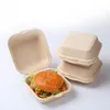 20/30/50pcs Disposable Eco-Friendly Bento Box Meal Storage Food Prep Lunch Fruit Salad Hamburger Cake Packaging Writable 220427