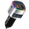 Bluetooth 5.0 FM Transmitter In-Car Kit Adapter Music Player Easily Installation LED Backlit Radio Personal Car Elements BC41