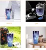 30oz Tumbler Double Wall Vacuum Insulated Travel Mug with Leak-Proof Lid Stainless Steel Water Bottle for Cold Hot Drinks Starry Night-Blue T0525A1