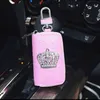 Crown Car Key Holder Storage Case Crystal Diamond Keychains Key Cover Remote Key Bag with Crown Interior Accessories9739791