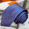 Designer Tie Mens Silk Necktie High Quality Cravatta Uomo Male Business Neckties Letter Embroidered Krawatte With Box Luxury Neck Ties