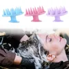 Silicone shampoo scalp hair massager-shampoo massage comb bath brush scalp-massager hair-shower brush combs care tool EE