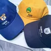 Japanese Fashion Ball Caps Human Brand Embroidered Animal Duck Dog Bear Baseball Cap Men and Women Couple Hats