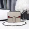 Designer Messenger väskor Klassisk Satchel Clutch Cross Body For Women Sliver Chain Shoulder Bags Flap Handbag Lady Envelope Horseshoe Buckle