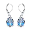 Imitação em forma de gota francesa Aobao Ear Hook Prata Color Tree of Life Brincos Presente de jóias de moda para mulheres 220719