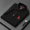 男性用のトップグレード100％コットンポロシャツ刺繍ゴルフティーサマーアリッングビジネスカジュアルデザイナー服220524