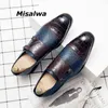 Dres Shoe Pół formalne mężczyzn Oxford Shoe Najnowszy Krokodyl Pattern Blue Wedding spotkanie 220723