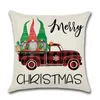Подушка / декоративная подушка Рождественские украшения Подушка Крышка грузовик Санта Чехол белье дома