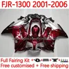 Yamaha FJR-1300 FJR 1300 için OEM gövdesi A CC FJR1300A 01-06 Moto Bodys.17 FJR1300 01 02 03 04 05 06 FJR-1300A 2001 2002 2004 2005 2006