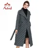 Astrid 2020 새로운 도착 봄 클래식 스타일 길이 여성 코트 따뜻한면 재킷 패션 파카 고품질 아웃웨어 AM 7091 LJ201021
