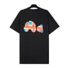 2022 Модная мужская футболка летняя футболка высококачественная мужская футболка с хип-хоп мужчины женщины черный короткий рукав