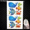 NXY Temporary Tattoo Yuran Cute Flash Children Arm Stickers Baby Hands Fish Watercolor Whale Dolphin Tatoos Women Ocean 0330