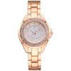 Montres-bracelets Marque Couple Montres Style européen Dames De Luxe Diamant Montre En Acier Inoxydable Quartz Casual BusinessWristwatches Montres-bracelets