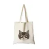 Wholale Custom Printed Cttken Canvas Bags Simple Eco Canvas Shopping Sate Satch