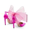 Mesh Butterfly High Heels Sandals Brand Party Luxury Thin Summer Summer Toe Poe Women Wedding Shoes 220725