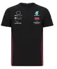 TシャツF1フォーミュラワンレーシングスーツ半袖チームユニフォームハミルトンドライバーチャンピオンシップポリエステルクイックドライドライラウンドネックTシャツはそうすることができます。 T52W