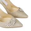 Mode Mariage Mariée Romy Sandales Chaussures En Cuir Nappa À Bout Pointu Escarpins Pour Femmes Avec Embellissement En Cristal Talons Hauts Avec Boîte