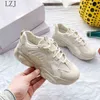 Women Platform Sneakers Leather Casual Ladies Chunky Shoes 2020 White Woman High Black Fashion Brand Thick Soled Wedge Sneakers G220610