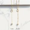 14K Gold wypełnione naturalną perłową choker ręcznie robione wisiorki Collier Femme Kolye Biżuteria dla kobiet