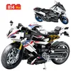 シティオートバイの車モデルの構築機械式Moto Moc Racing Motobike Vehicles Bricks Toys for Children Gifts 220715