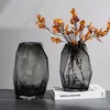 modern silver vase