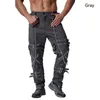 Men's Pants Fashion Brand Autumn Winter Men Cotton Zip Off Leg Middle Waist Steampunk Trousers With Zipper Decorated Casual