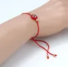 Lucky String Evil Eye Bracelets Red Blue Black Cord Adjustable Braided Bracelet DIY Jewelry