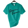 Camiseta Feminina Gianni Letter T Shirt Feminina Streetwear 2022 Verão Harajuku Engraçado Tops Femininos Camiseta Sexy Feminina Oversized Solta