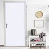 Creative White Home Decor Wallpaper Adesivo per porte per il soggiorno Decorazione camera da letto Decal Decal Adesivo Poster rimovibile in vinile 220716