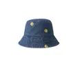 Enkel leende ansikte broderad cowboy fiskare hatt harajuku retro hatt unisex trendig utomhus sommar hink hcs103