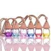 Nouvelle bouteille de parfum de voiture pendentif diffuseur d'huile essentielle diamant sac de couleur vêtements ornements désodorisant pendentifs bouteilles en verre vides parfum FY5405 0805