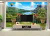 wallpaper home decor Garden lake 3D mural background wall landscape mural wallpapers murals living room bedroom