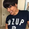 Short Straight Bob Pixie Cut Non Lace Front Wig With Bangs For Black Women Brazilian Full Machine Made Human Hair Wig