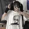 Oversized T-shirt Men Women Cartoon T Shirts Japanese Anime Tokyo Ghoul Kaneki Ken Graphic Fashion Unisex Summer Top Female