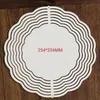 DHL Sublimation Wind Spinner Arts and Crafts Sublimated 10inch Blank Metal Ornament Double Sides Sublimated Blanks DIY Christmas Home Decoration 0812