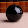 Кварцевое черное обсидианское магическое хрустальное стекло заживление шариковой сферы крафт фэн -кристаллы увеличивают шарики пографии178H