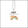 Naszyjniki wisiorek wisiorki biżuteria Kobiety zszywanie serca tęcza Rainbow Przyjaźń para naszyjnik dla dziewcząt mody najlepszy przyjaciel Choker 3581 Q2