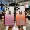 Glitter graduale di cristallo Bling protegge Custodie per telefoni firmati per iPhone 11 Mimi XR XSMAX robot antiurto non impermeabile 7G SE2 8PLUS 6GS 12