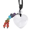Pendant Necklaces Chakra Heart Stone Necklace For Women Healing Crystal Adjustable Amulet NecklacePendant