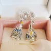 Disny Parks Cinderella Castle 50th Anniversary Dangle Charm Zilver Pandora bedels voor armbanden DIY sieraden maken kit losse kralen280W