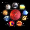 Lighting Inflatable Planet LED Solar System Balloon Hanging/Ground Mercury Venus Earth Mars Jupiter Saturn Uranus Neptune Pluto Balloons For Event