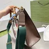 Diana Bamboo Bag Canvas Tote Bags Shopping Totes Beach Handbags Flower Design Crossbody Shoulder Bags Leather Bag Classic Square Messenger Strap Red Green Strap