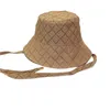 Designer Bucket Hats For Men Women Reversible Sun Hat Long Strap Travel Sun Protection Caps Casquette Full Letter Breatble SU244V
