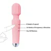 Jouet sexuel adulte pour femme 10 vitesses USB rechargeable Oral Clit Vibrators pour femmes AV Magic Wand Vibromasseur G-spot Massager