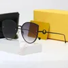 Designer famosa famosa baguete leve f Havana Metal Metal Glasses Men Mulheres gatos Olhos de sol com óculos de sol de luxo de luxo de luxo de óculos de sol Dri4945037