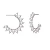 Stud Kurshuni Gothic Punk Pearl And Rivet C Shap Earring For Women Luxury Quality Jewelry Personity Trend Danger Tribe