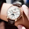 Opinke Men Luxury Watch for Man Man Mens Top Brand Brand Wrist Watches Sapphire Glass Imper impermeável Relógio Automático Men Conjunto de presentes 227872069